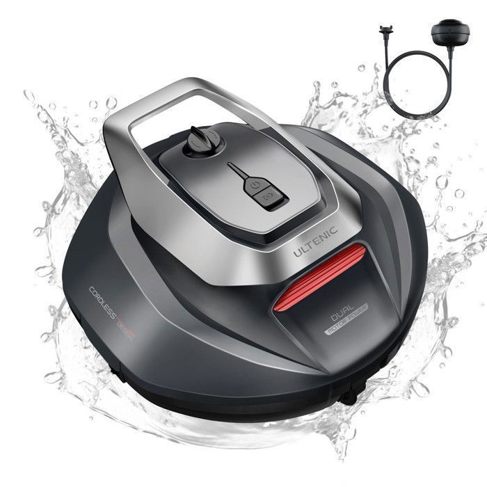 Ultenic P10 Robot Piscine 2025 - 90min- 2,5L ,  Nettoyage Facile,  Auto-Parking,  pour Piscines Hors Sol ou Enterrées Jusqu’à 80㎡