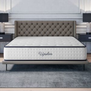 Matelas UPSILON 160x200 cm-epaisseur 30 cm-Ferme-7 zones de confort-Mousse à mémoire adaptative-HR 35 kg-Blue Latex-Face été-hiver