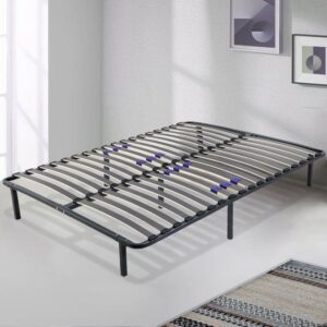 Sommier Softdream 160 x 200 cm - Sommier à lattes réglables - Résistant et confortable - Pieds inclus