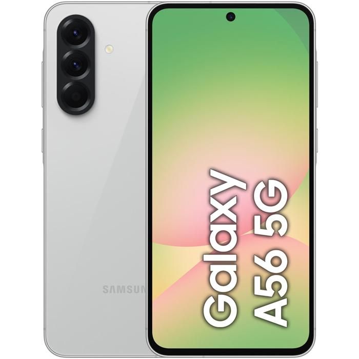 Samsung Galaxy A56 5G 8 Go/256 Go Gris (Awesome Light Grey) Double SIM SM-A566