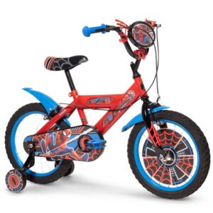 Vélo 16″ Marvel Spider-Man par Huffy, pour enfant de 5 à 7 ans, rouge